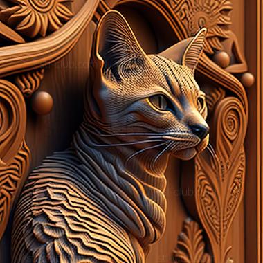 3D model st Arabian Mau cat (STL)